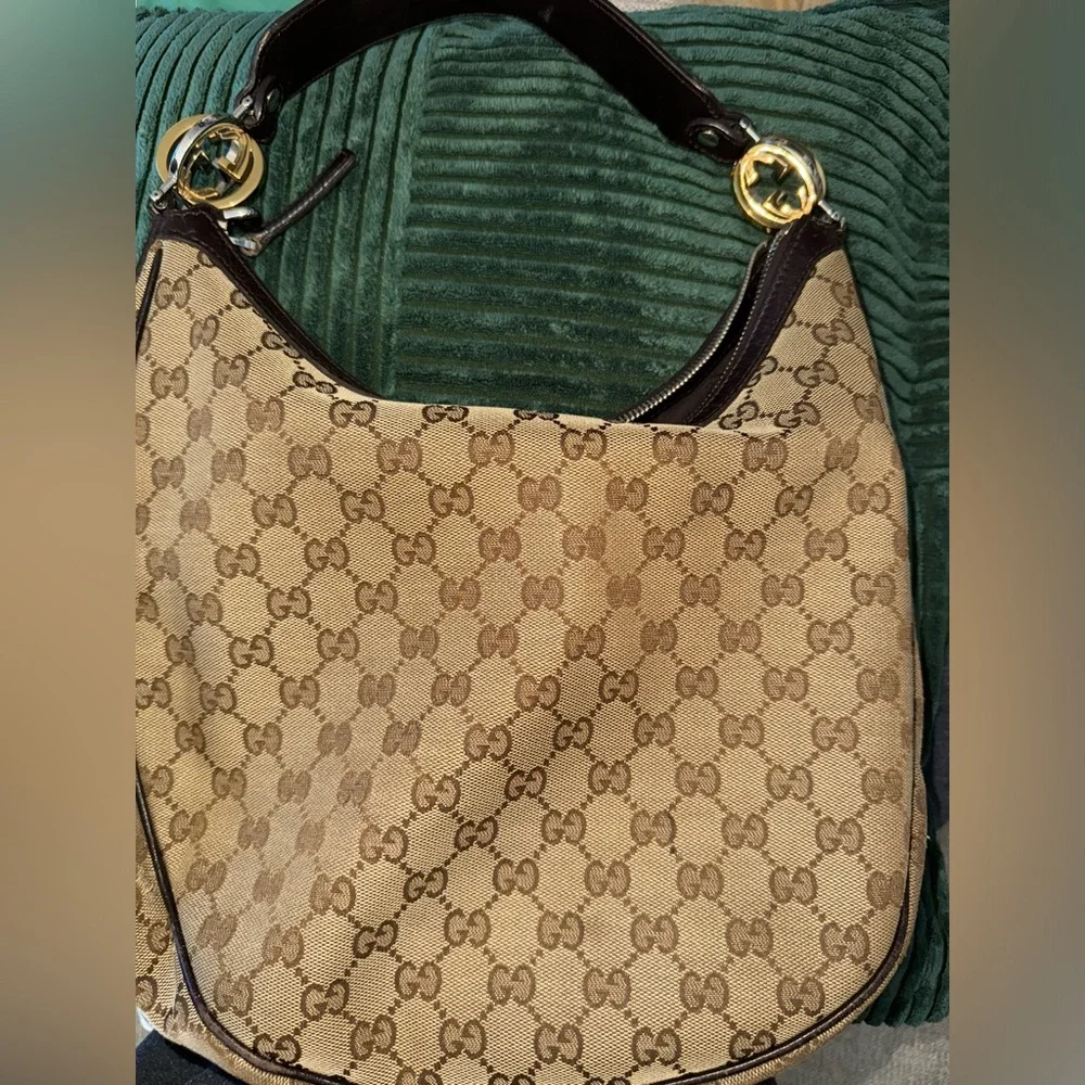 Gucci GG Canvas Medium Twins Hobo - Authentic - Picture 12 of 15